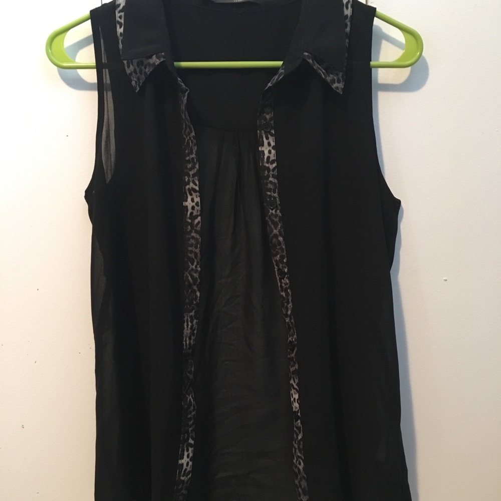 Black tank top